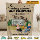 Personalized Home Is Where You Park It Camping Sherpa Fleece Blanket HN150901BF