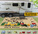 Personalized Happy Campers Patio Mat HN060902RG