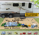 Personalized Happy Campers Patio Mat HN060902RG
