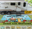 Personalized Happy Campers Patio Mat HN080902RG