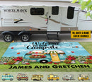 Personalized Happy Campers Patio Mat HN080902RG