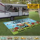 Personalized Happy Campers Patio Mat HN080902RG