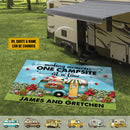 Personalized Happy Campers Patio Mat HN080902RG