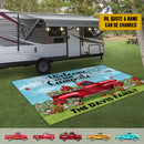 Personalized Drive Slow Drunk Campers Matter Camping Patio Mat HN170902RG