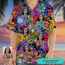 Personalized Upload Photo Hippie High Quality Unisex Hawaiian Shirt For Men And Women TL030803Y