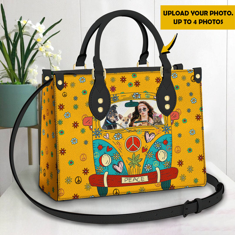 Personalized Hippie Van Leather Bag HN020801Y