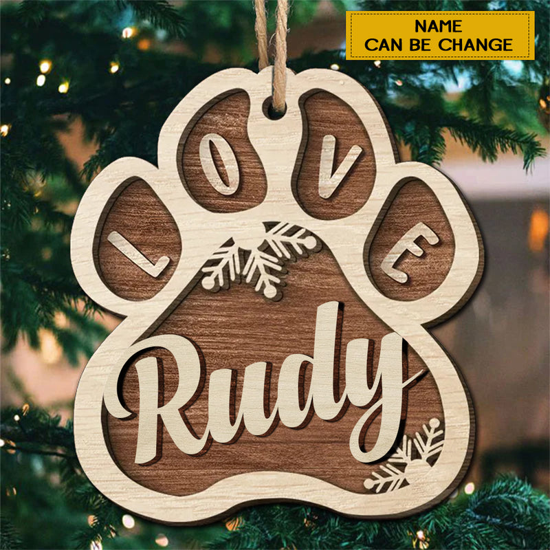 Personalized Jingle Paws Christmas Ornament TL060903OW