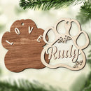 Personalized Jingle Paws Christmas Ornament TL060903OW