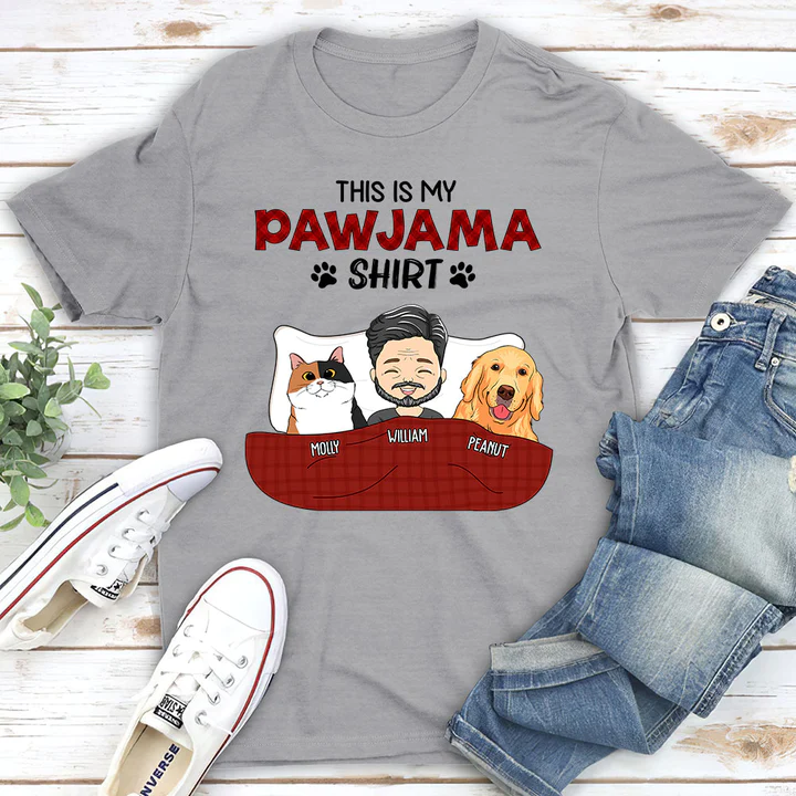 Personalized This Is My Pawjama Shirt TL04042301TS