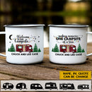 Personalized Making Memories One Campsite At A Time Christmas Campfire Mug HN090904MG