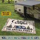Personalized Happy Campers Patio Mat HN200802RG