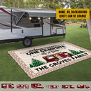 Personalized Making Memories Camping Christmas Patio Mat HN290803RG