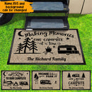 Personalized Making Memories One Campsite At A Time Doormat TL060901DM