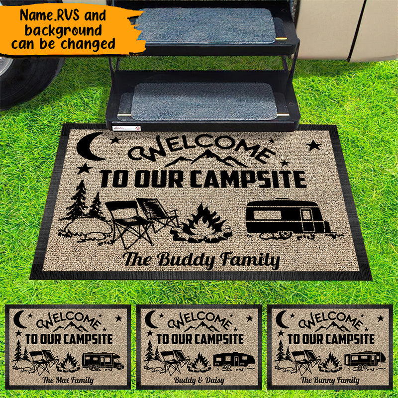 Personalized Making Memories One Campsite At A Time Doormat TL060901DM