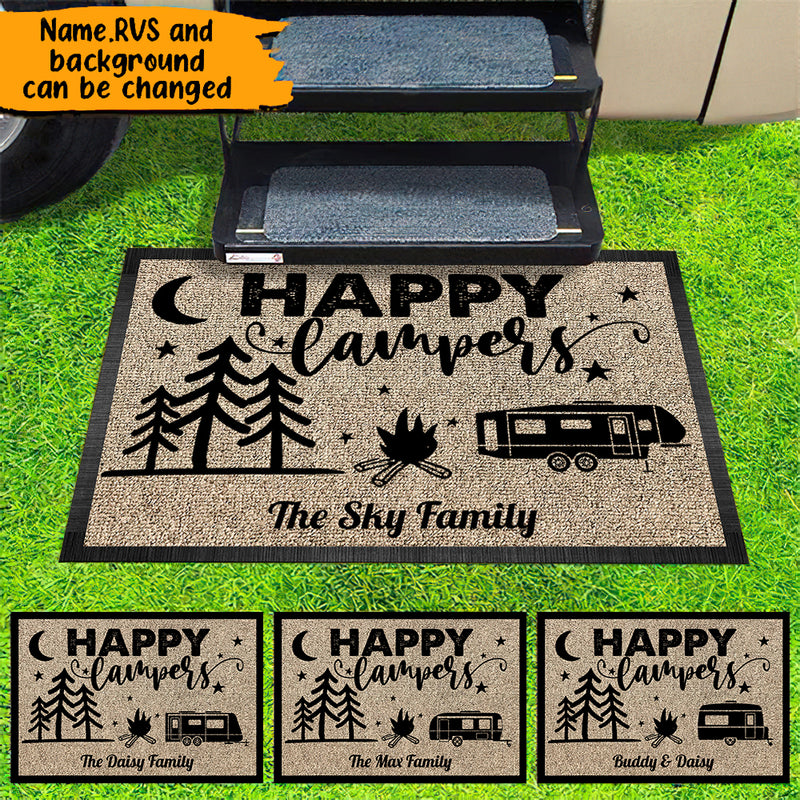 Personalized Making Memories One Campsite At A Time Doormat TL060901DM