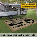 Personalized Making Memories One Campsite At A Time Patio Mat HN310801RG