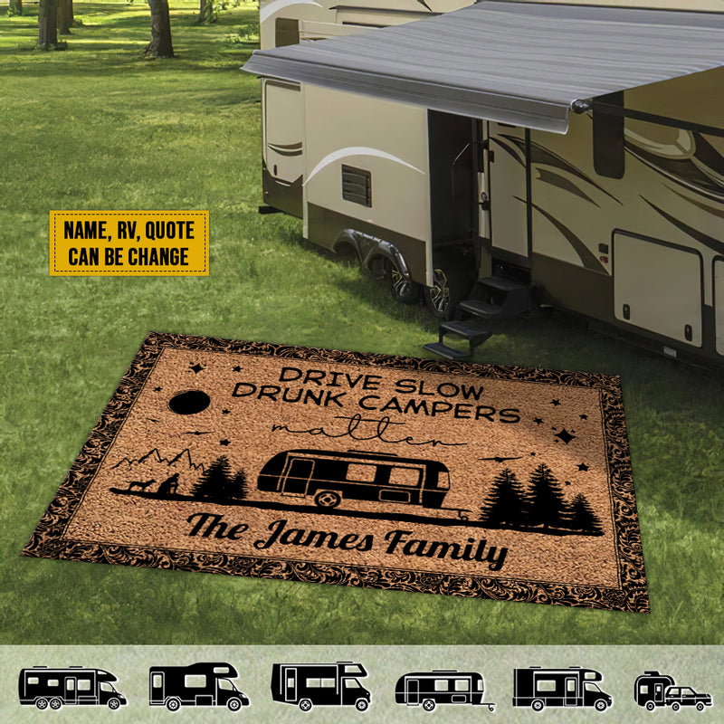 Camper Life - We Sleep Around - Outside Doormat – Gia Roma
