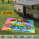 Personalized Home Is Where You Park It Camping Patio Mat HN210901RG