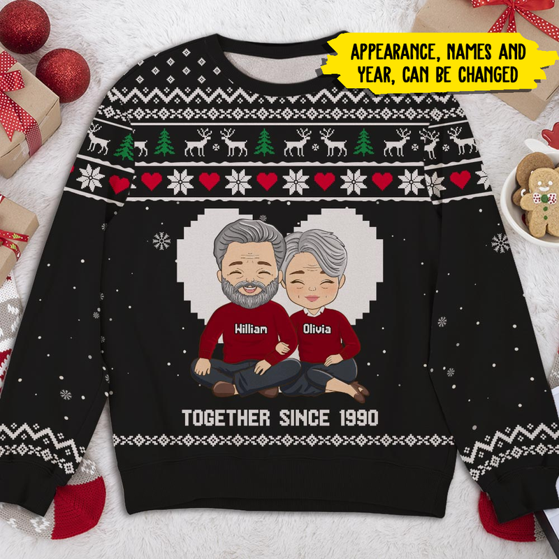 Personalized Couple Together Christmas Sweatshirt HM290901SS