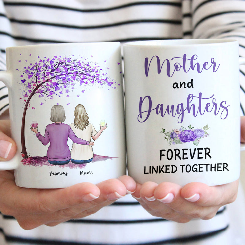 Mother and Daughters Forever Linked Together Ceramic Mug TL270402Y