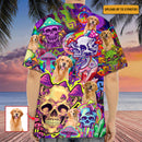 Mushroom Skull Upload Photo High Quality Unisex Hawaiian Shirt For Men And Women HN290702A