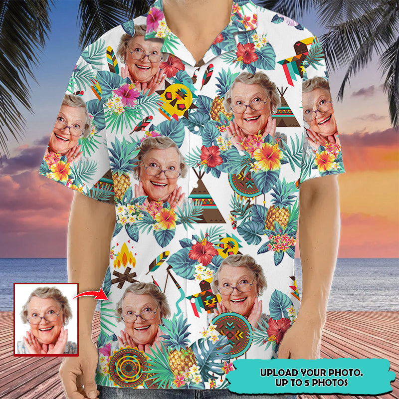 Upload Photo Native American High Quality Unisex Hawaiian Shirt For Men And Women TL010802Y