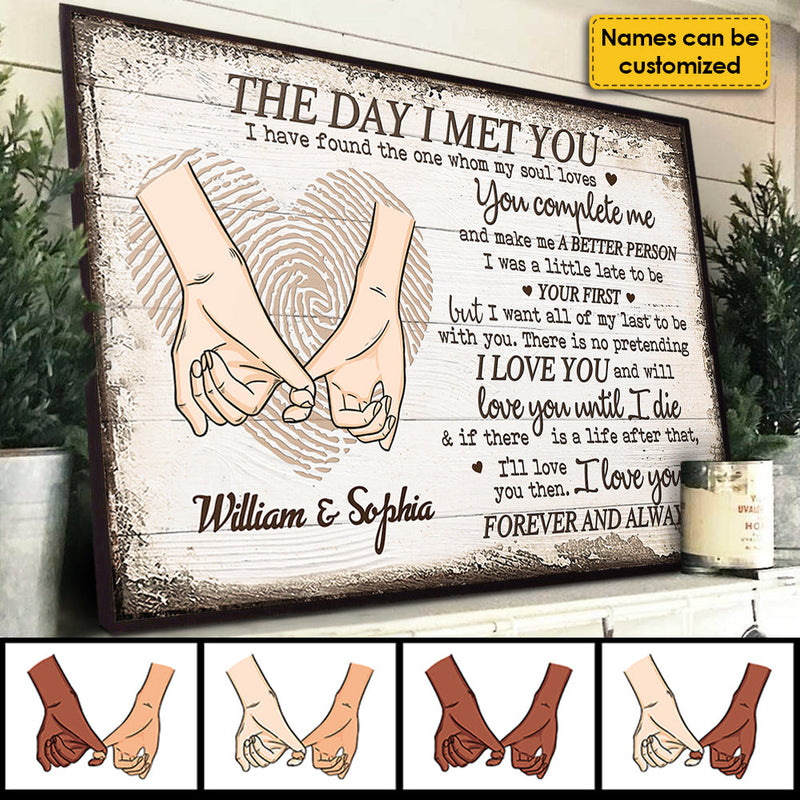 Personalized Love You Forever And Always - Gift For Couples Poster HM12012301PO