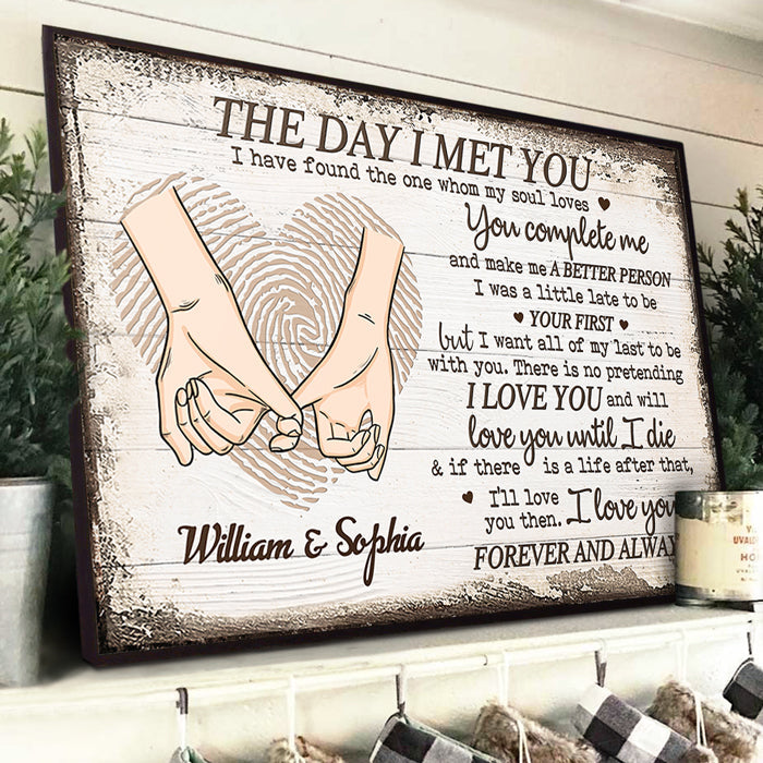 Personalized Love You Forever And Always - Gift For Couples Poster HM12012301PO