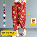 Personalized Custom Photo Dog Cat Casual Women Lounge Elastic Waist Pants HN311001EP