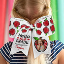 Upload Photo Personalized Hello First Grade Hairbow TL090801Y