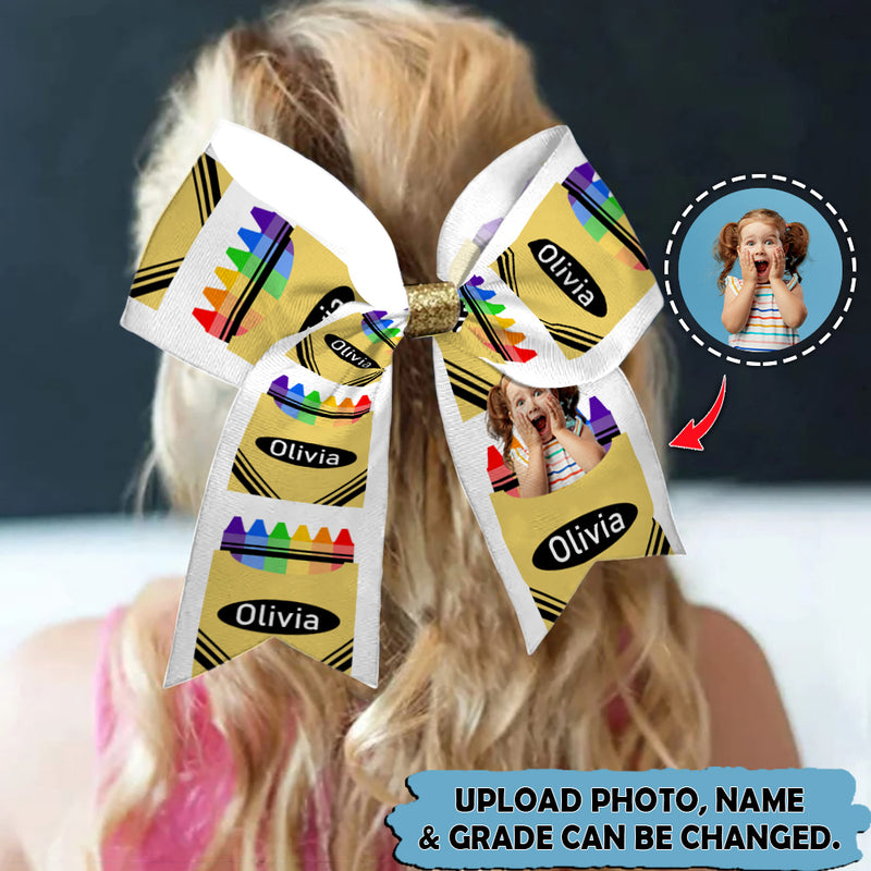 Upload Photo Personalized Back To School Hairbow TL120802Y