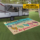 Personalized Beach House Better In Flip Flops Patio Mat HN290802RG