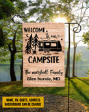 Personalized Welcome To Our Campsite Camping Flag HN060901F
