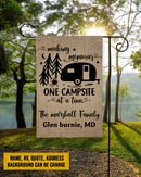 Personalized Welcome To Our Campsite Camping Flag HN060901F