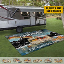 Personalized Drive Slow Drunk Campers Matter Camping Patio Mat HN160901RG