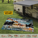 Personalized Drive Slow Drunk Campers Matter Camping Patio Mat HN160901RG