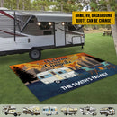 Personalized Camping Retro Making Memories Patio Mat TL300801RG