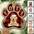 Personalized Christmas Paw Ornament TL060902OW