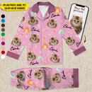 Personalized Custom Photo Dog Cat Christmas Pajamas HN281001PJ