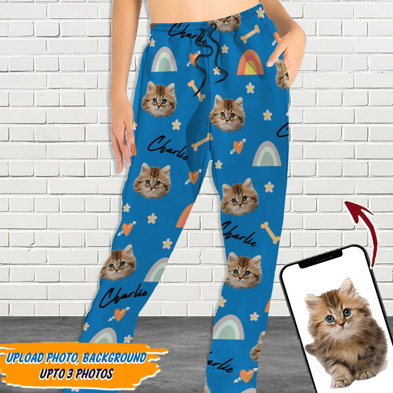 Personalized Custom Photo Face Dog Cat Men and Women's Sweatpants HN101201SP