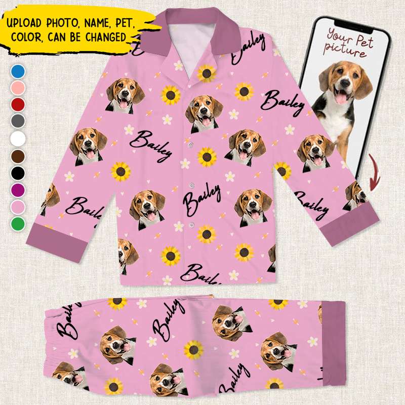 Personalized Custom Photo Dog Cat Pajamas HM041001PJ