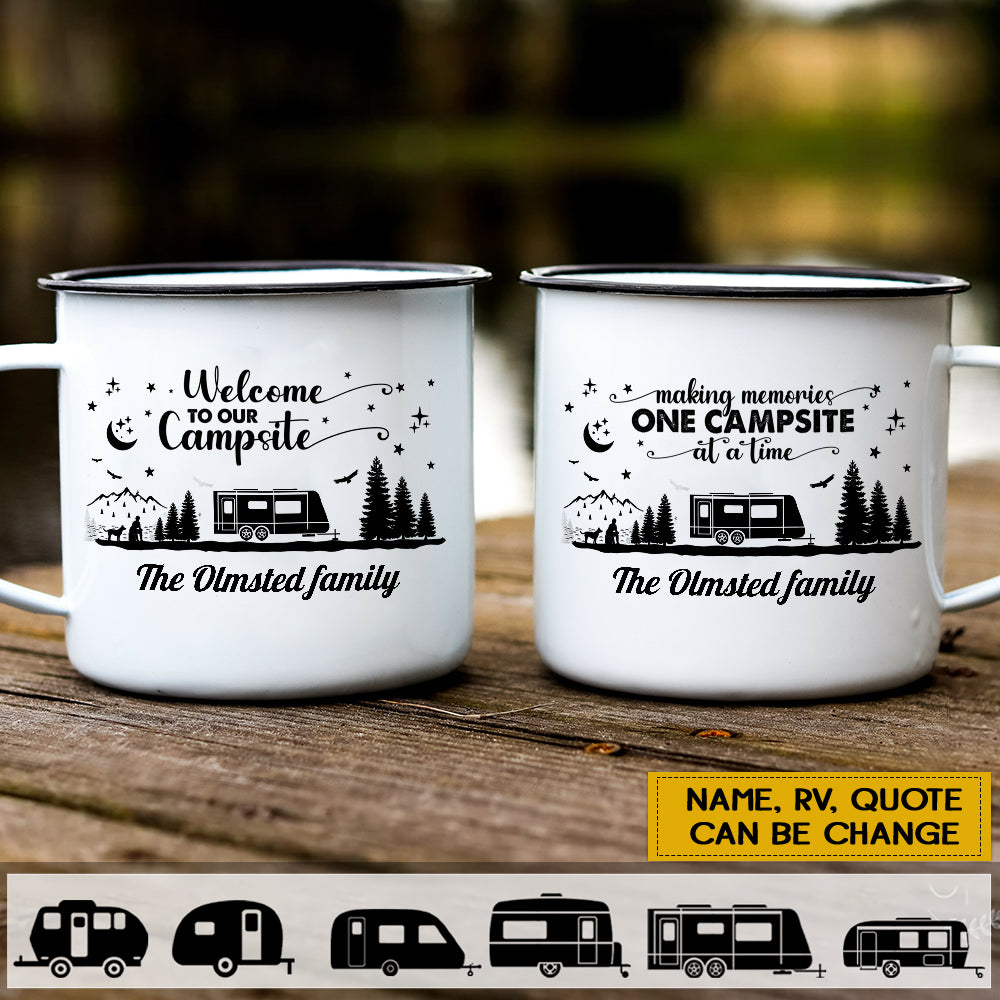 Making Campsite Memories, Personalized Camping Travel Mug, Gift