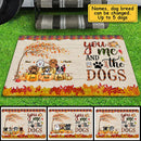 Personalized You & Me And The Dogs Autumn Fall Season Doormat TL240802Y