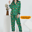 Personalized Custom Photo Dog Cat Face St Patrick's Day Pajamas HN12012301PJ