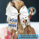 Upload Photo Personalized Ready To Rock First Grade Hairbow HN120802HB