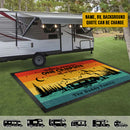 Personalized Sunset Into The Forest We Go Retro Patio Mat HN060901RG