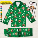 Personalized Custom Photo Dog Cat Face St Patrick's Day Pajamas HN12012302PJ