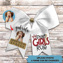 Upload Photo Personalized Smart Girl Rule Hairbow HN100801HB