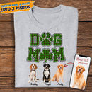 Personalized Custom Photo Dog Mom Shamrock St Patricks Day Shirt HN14012301TS