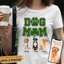Personalized Custom Photo Dog Mom Shamrock St Patricks Day Shirt HN14012301TS